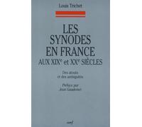 Les Synodes en France aux XIXe et XXe siècles - Louis Trichet - Cerf - broché - Etude