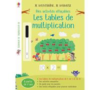Les tables de multiplication - Mes activités effaçables - Je m'entraîne, je m'amuse