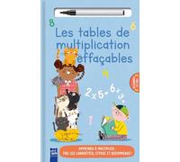 Les tables de multiplications effaçables (avec feutre) – Apprends à multiplier – YoYo Books