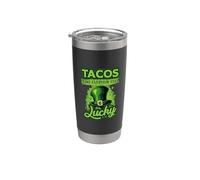 Les tacos font que tous les jours se sentent chanceux pour la Saint-Patrick Gobelet isotherme en acier inoxydable double paroi