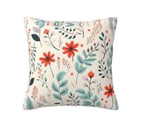 Les taies d'oreiller en peluche à imprimé floral de 40,6 x 40,6 cm avec fermetures éclair dissimulées sont un choix idéal pour la décoration de la maison, de la chambre à coucher, du canapé.