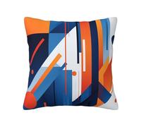 Les taies d'oreiller en peluche imprimées vectorielles de 40,6 x 40,6 cm avec fermetures éclair dissimulées sont un choix idéal pour la décoration de la maison, de la chambre à coucher, du canapé.