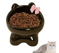 Les Tasses de Chats Ont augmentée de la céramique | Bar de Chat à Hauts etggées Cat de Bol funéraire | Patch de Nourriture créative Chat pour Une Alimentation sans Effort