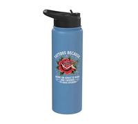 Les tatouages parce qu'il est difficile d'être adulte méritent d'avoir des autocollants Stainless Steel Insulated Water Bottle