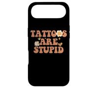 Les Tatouages sont stupides et sarcastiques accros à l'encre Tattooed Groovy Coque pour iPhone Air