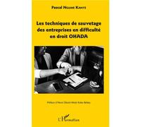 Les techniques de sauvetage des entreprises en difficulté en droit OHADA – L'Harmattan