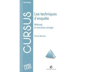 Les Techniques d'enquête : Méthode et exercices corrigés
