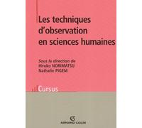 Les techniques d'observation en sciences humaines