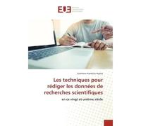 Les techniques pour rédiger les données de recherches scientifiques - Sosthène Kambulu Nyoka - Universitaires Europeennes - broché - Livre