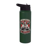 Les Templiers à ton nom donnent la gloire en latin Stainless Steel Insulated Water Bottle