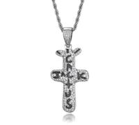 Les Tendances Collier Pendentif Argent Bijoux Hommes Femmes Necklace Tendance Hip Hop Cactus Couleur Doré Colliers Pendentifs Pour Hommes Accessoires De Mode Xl089-2