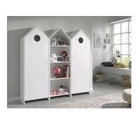 Vipack Ensemble Casami 2 armoires 1 porte + armoire ouverte Blanc