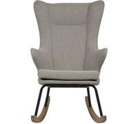 Les Tendances Fauteuil à bascule tissu gris clair Luxare Gris G