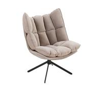 Fauteuil Relax sur Pied "Coussin" 92cm Gris Clair