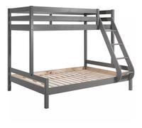 Les Tendances - Lit Superposés Couchages 90 Et 140 Cm Gris - Pino