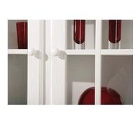 Les Tendances Vaisselier 5 portes 3 tiroirs pin massif blanc Brito 130 cm Blanc G