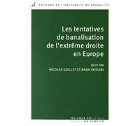 Les tentatives de banalisation de l'extrême droite en Europe - Nicolas Guillet - Universite De Bruxelles Eds - broché - Essai