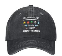 Les terres inexploitées sont pourquoi j’ai des problèmes confiance Casquette baseball Arbre Hommes Femmes Casquette camionneur à l’épreuve du soleil Été Casual Sun Casquettes baseball,cadeaux homme