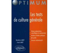 Les tests de culture générale - Frank Lanot - Ellipses - broché - Etude