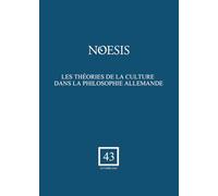 Les théories de la culture dans la philosophie allemande