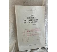 Les théories scientifiques de la musique aux XIXe et XXe siècles