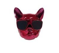 Les-Theresa Enceinte Bluetooth Chien, Enceinte Bluetooth USB Portable Grande Mémoire 32G, Haut Parleur Bluetooth sans Fil, Soutien Commande Vocale, pour Le Salon, la Chambre (Rouge)