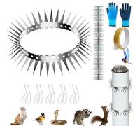 Les-Theresa Pic Anti Pigeon en Acier Inoxydable, 10ft de Pique Anti Oiseaux Autocollants, Pic Anti-Oiseaux pour Moineaux Hirondelles Corneilles Chat,pour la Balcon, la Fenêtre, la Toit, la Jardin