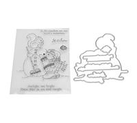 Les timbres transparents font que le recyclage TPR de la forme de neige utilise des tampons clairs de bricolage pour les albums photo journaliers carte de voeux