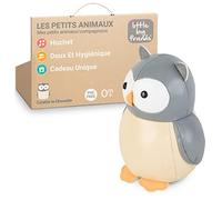 Les Tiny Friends de Little Big Friends Tiny Friends | Hochet Bébé | Animal Tout Doux | Facile à Nettoyer | Décoration Chambre Bébé | Colette la Chouette