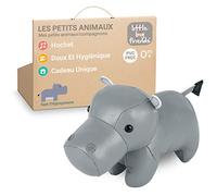 Les Tiny Friends de Little Big Friends Tiny Friends | Hochet Bébé | Animal Tout Doux | Facile à Nettoyer | Décoration Chambre Bébé | Sam l'Hippopotame