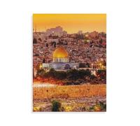 Les toits de Jérusalem，1000 Pièces pour Adultes Cadeaux d'anniversaire pour Noël Jeu De Défi Familial Décoration Jeux ÉduChatifs Stress Relief 1000pcs（75x50cm）-AO97