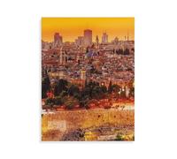 Les toits de Jérusalem，1000 pièces Puzzles intellectuels pour Adultes, Jouets de Puzzle（75x50cm）-AO96