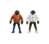 NECA Figurines Les Tortues Ninja (Cartoon) Punk Leo et Punk Raph Lot de 2 18 cm