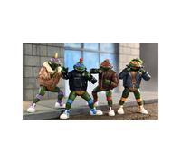 Les Tortues Ninja (Cartoon) - Pack de 4 Figurines Punk Turtles 18 cm