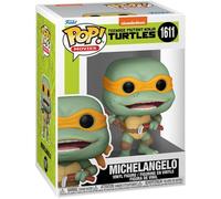 Les Tortues Ninja - Figurine Pop! Michelangelo Avec Saucisse Nunchucks 9 Cm