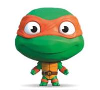 Les Tortues Ninjas - Michelangelo - Figurine Elastikorps 10cm