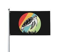 Les Tortues Sont Mon Animal Totem Drapeaux Avec Œillets Drapeaux De Maison Éclatantes Bannière Cour 90X150Cm Pour Dortoirs Toutes Les Saisons Événement