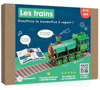 Les trains - Kit Pandacraft 8-12 ans: Construis ta locomotive à vapeur !