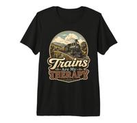 Les Trains sont Mon Amoureux des Trains thérapeutiques T-Shirt Haut de Gamme