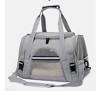 Les transporteurs de chiens portables aèrent le sac à dos de voyage pour animaux de compagnie, sac de transport pliable pour animaux de compagnie de transporteur de chat doux/gris (Grey)