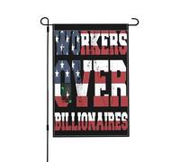 Les Travailleurs Plutôt Que Les Milliardaires Drapeaux Avec Œillets Drapeaux De Jardin Durable Drapeau De Cour Pour Clubs Chambres Plage 30X45cm