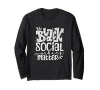 Les Travailleurs Sociaux Noirs sont Importants Noir Social Manche Longue