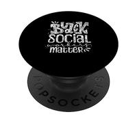 Les Travailleurs Sociaux Noirs sont Importants Noir Social PopSockets PopGrip Adhésif