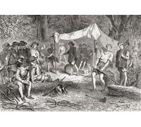 Les travaux commencent à construire Jamestown Virginia USA le 4 mai 1607. Connu alors sous le nom de James Fort, c'était un projet de la Virginia Company of London qui avait remporté une charte royale