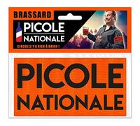 Les Trésors De Lily [A0684 - Brassard Humoristique 'Picole Nationale' Orange - 9 cm