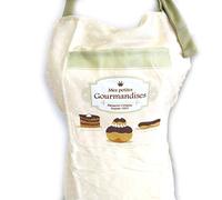 Les Trésors De Lily [M1460 - Tablier de Cuisine 'Mes Petites Gourmandises' Beige