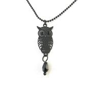 Les Trésors De Lily [M5667] - Collier Créateur ""Carmen"" noir (chouette)