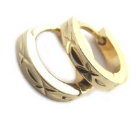 Les Trésors De Lily [M7249] - Créoles plaqué or ""Chorégraphie"" - 13 mm 2 mm