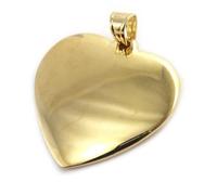 Les Trésors De Lily [M8737] - Pendentif Plaqué Or Coeur - 28x22 mm