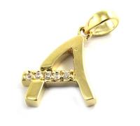 Les Trésors De Lily [M9489] - Pendentif Plaqué Or Lettre A